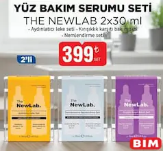 THE NEWLAB YÜZ BAKIM SERUMU SETİ 2X30 ML fiyat ve kampanya bilgisi